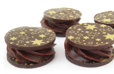 choc ganache stars