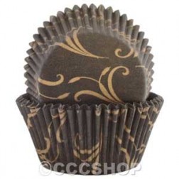 Black and Gold Elegance Cupcake Cases