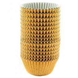 500 Gold Foil Muffin Cake Cases - Bulk pack 
