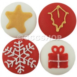 Assorted Christmas Cake Decorations