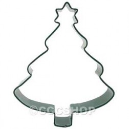 Green Christmas Tree with Star Cookie Cutter