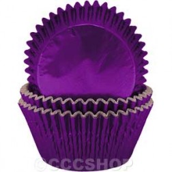 500 Deep Purple Foil Muffin Cupcake Cases