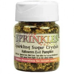 Halloween Evil Pumpkin Sparkling Sugar Crystals