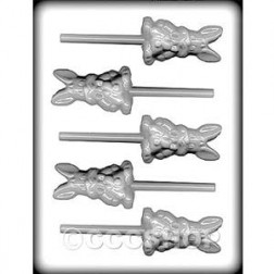 Bunny with Carrot Chocolate, Candy and Cookie Lollipop Mould