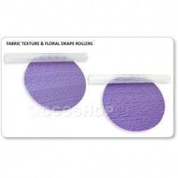 Jem Fabric Texture and Floral Drape Rollers