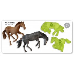 Jem Wild Horses with Western Feature Set of 2