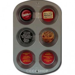 6 Cup Jumbo Muffin Cake Tin - Wilton Recipe Right