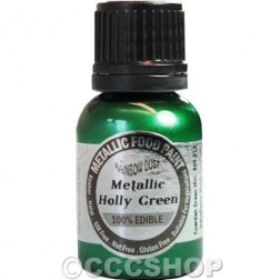 Metallic Holly Green Edible Food Paint