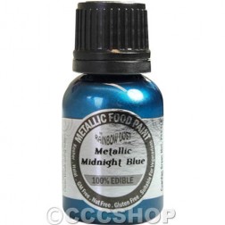 Metallic Midnight Blue Edible Food Paint