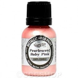 Metallic Food Paint - Pearlescent Baby Pink by Rainbow Dust