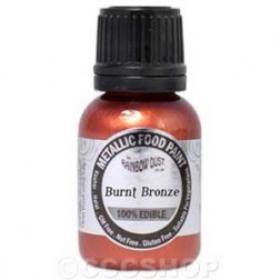 Rainbow Dust Metallic Food Paint - Burnt Bronze