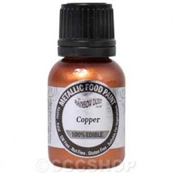 Rainbow Dust Metallic Food Paint - Copper