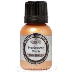 Metallic Food Paint - Pearlescent Peach by Rainbow Dust 