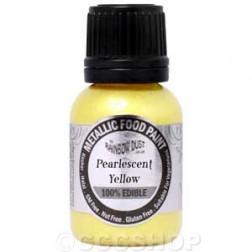Metallic Food Paint - Pearlescent Yellow by Rainbow Dust 