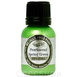 Metallic Food Paint - Pearlescent Spring Green by Rainbow Dust 