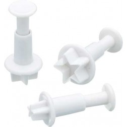Set of 3 Star Plunger Cutters