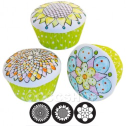 Whimsy Blooms Cupcake and Cookie Texture Tops