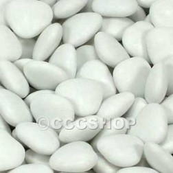 White Chocolate Hearts Dragees - 1KG Bulk Pack