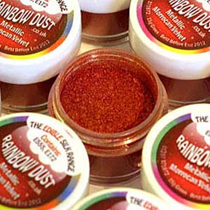 Rainbow Edible Silk Lustre Dusts