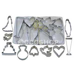Wedding & Love Cookie Cutter Sets