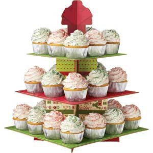 Homemade Treats Christmas Cupcake Stand