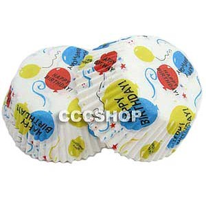 Happy Birthday Mini Muffin Cake Cases