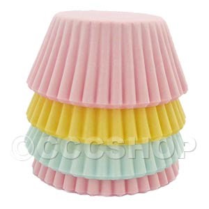 Pastel Mini Muffin Cake Cases