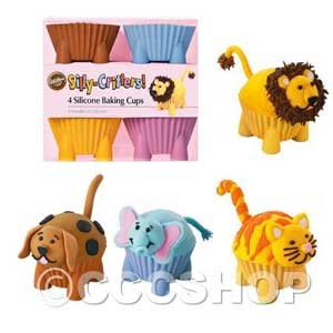 Silly Critters Silicone Cupcake Case
