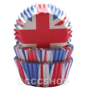 Union Jack Fairy Cake Cases