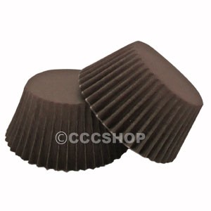 360 Brown Cupcake Cases - Deep