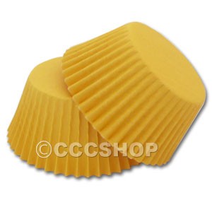 360 Yellow Cupcake Cases - Tall