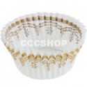 White and Gold Baking Cases