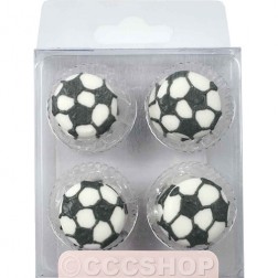 12 Football Sugar Decorations