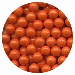Pearl Orange Candy Beads