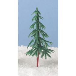 Green Plastic Christmas Tree (80mm)