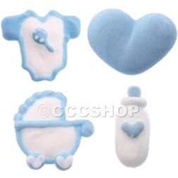 Blue Baby Cupcake Decorations