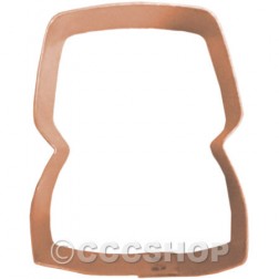 Champagne Cork Copper Cookie Cutter