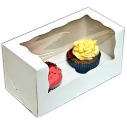 Window Cupcake Box - 2 Capacity