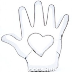 Heart in Hand Cookie Cutter