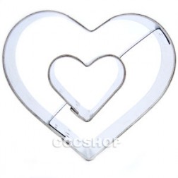 Heart in Heart Cookie Cutter