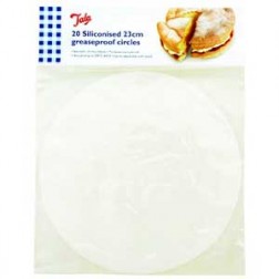 23cm Round Greaseproof Circles