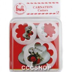 Carnation Sugarpaste Cutter Set of 3
