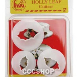 Holly Leaf Sugarpaste Cutter Set of 3