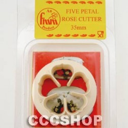Five Petal Rose Sugarpaste Cutter 40mm