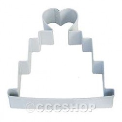 Wedding Cake Cookie Cutter - White