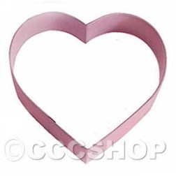 Pink Heart Cookie Cutter 4 Inch