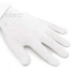 White Cotton Chocolate Gloves
