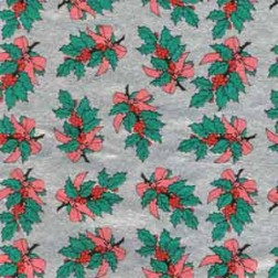 Holly Foil Wrappers 10cm