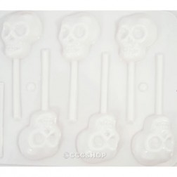 Skull Lollipop Chocolate Candy and Cookie Mould
