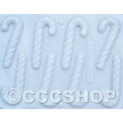 Candy Cane Candy Chocolate and Cookie Mould